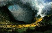 Albert Bierstadt Storm in the Mountains painting